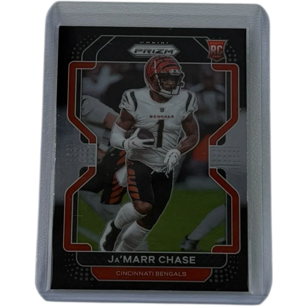 2021 Panini‎ Chronicles Prizm Black Ja'Marr Chase #PB-9 Rookie RC